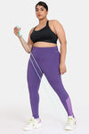 Zelocity True Curv Quick Dry Gym Leggings - Imperial Purple — thumbnail 4